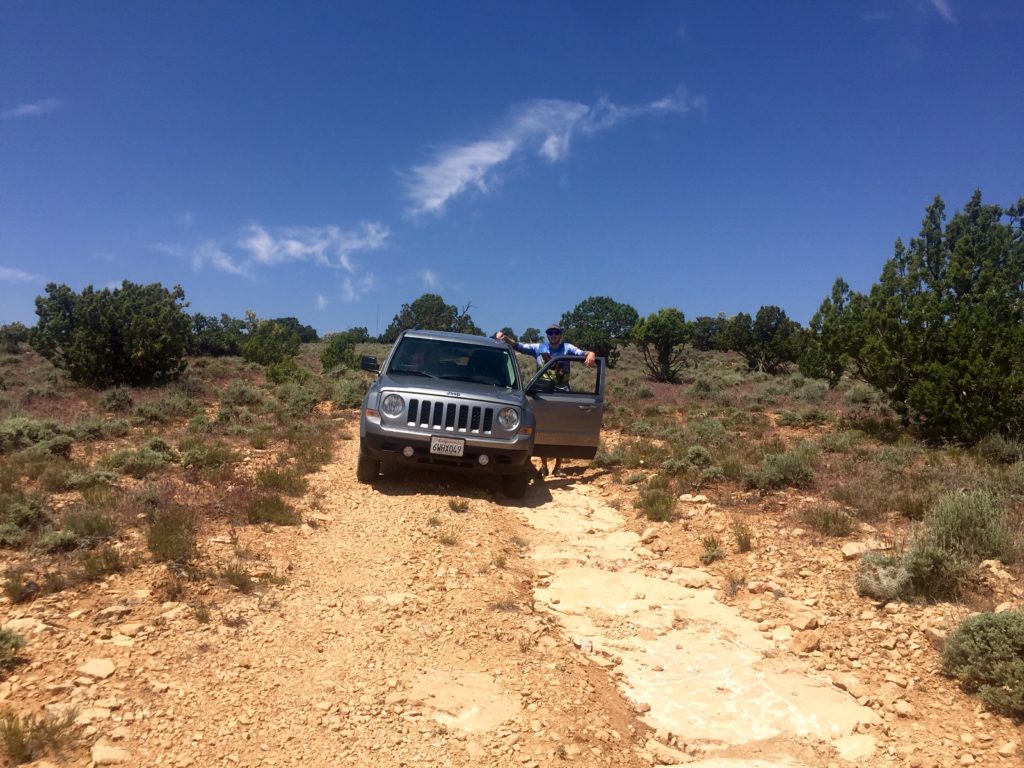 Off Roading on the 'Shortcut' in North Coyote Buttes, Arizona. 