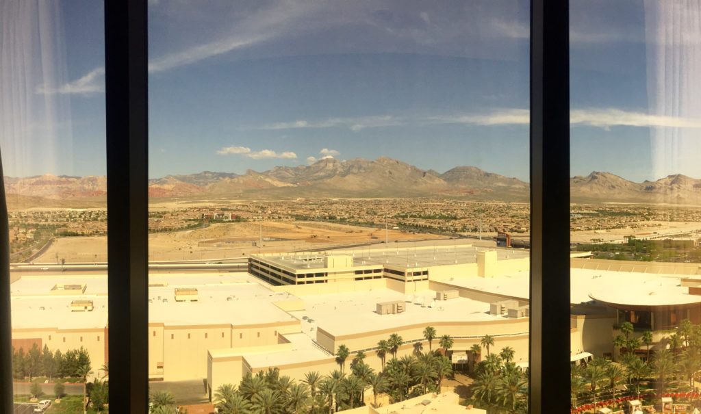 View of Red Rocks Canyon from Red Rocks Resort & Casino in Las Vegas. 