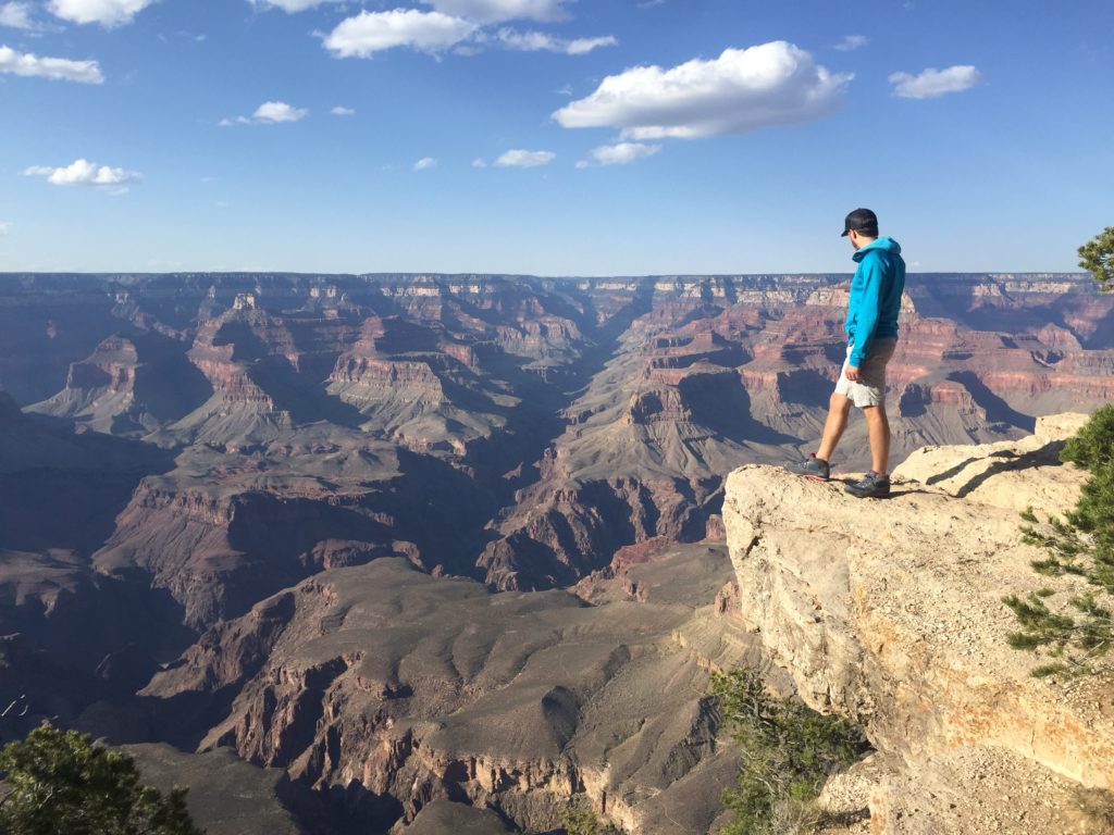 Hanging on the South Rim of the Grand Canyon. 
