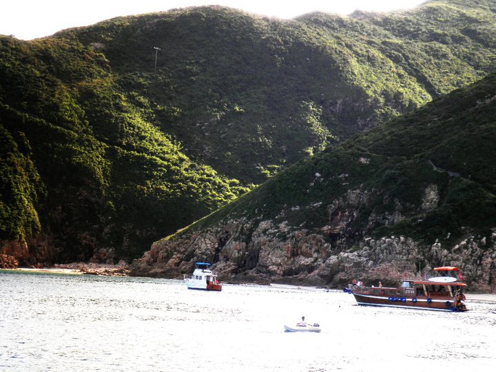 Mountains Surrounding Big Wave Bay. 