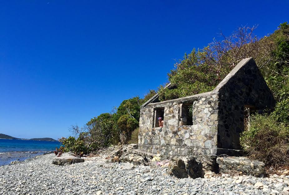 Ruins on Whistling Cay. 