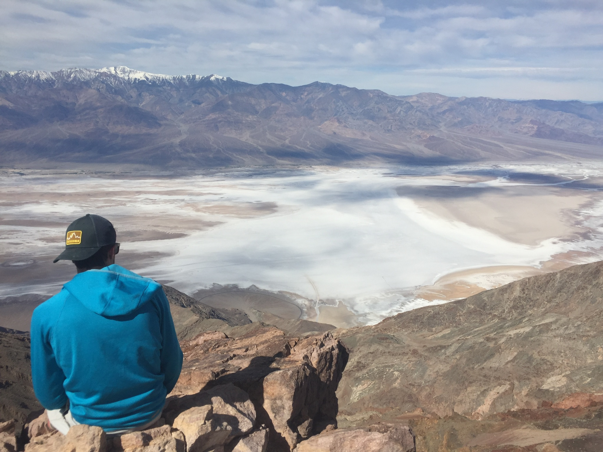 The salt flat looks small from 5,000+ feet!