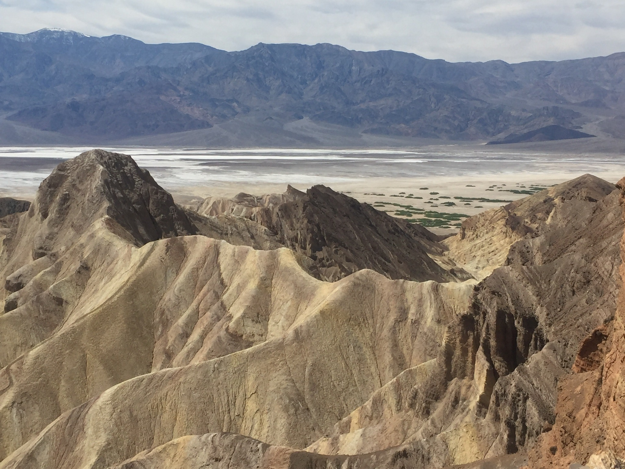 You could see the badlands, salt flat, and mountains in on all sides during the hike. 