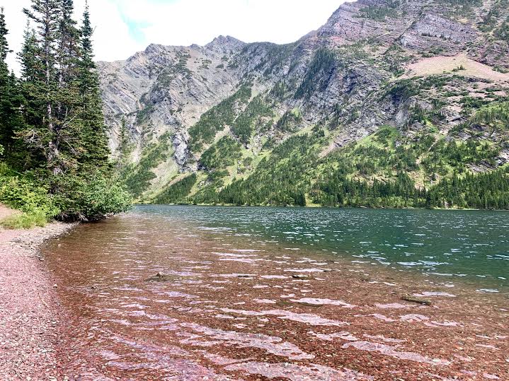 Waterton Lakes National Park Canada Bertha Lake Red Beach